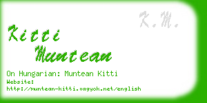 kitti muntean business card